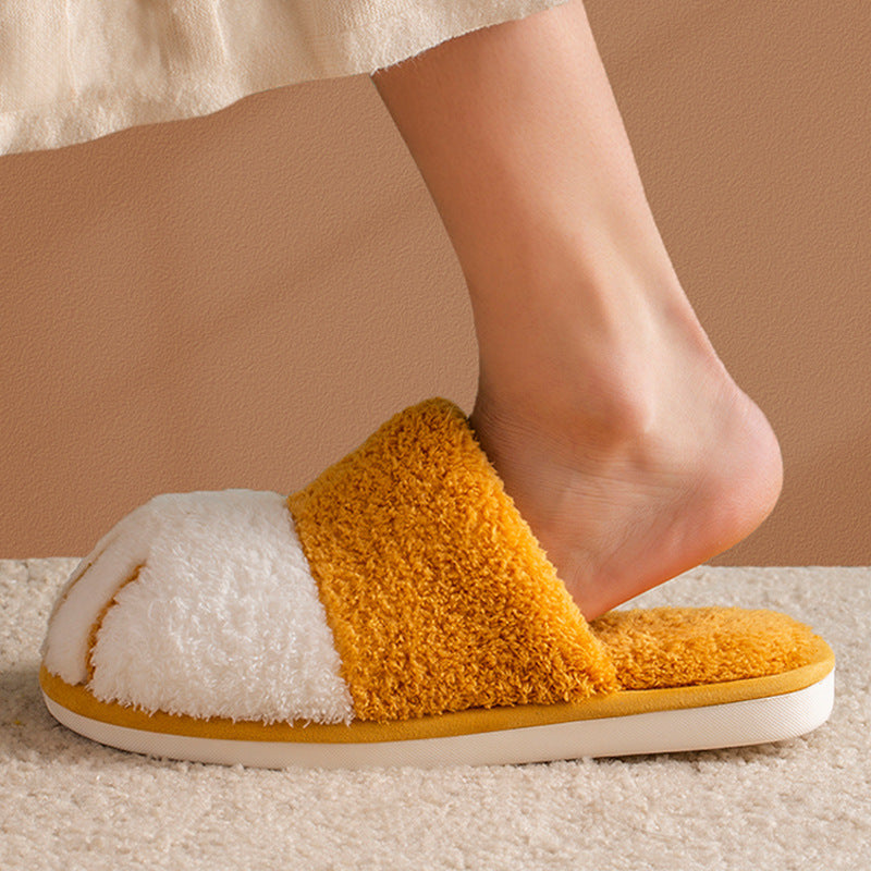 Cat's claw plush slippers